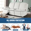 TAOCOCO Recliner Sofa Slipcover, 3 Pieces Polyester Fabric Stretch Sofa