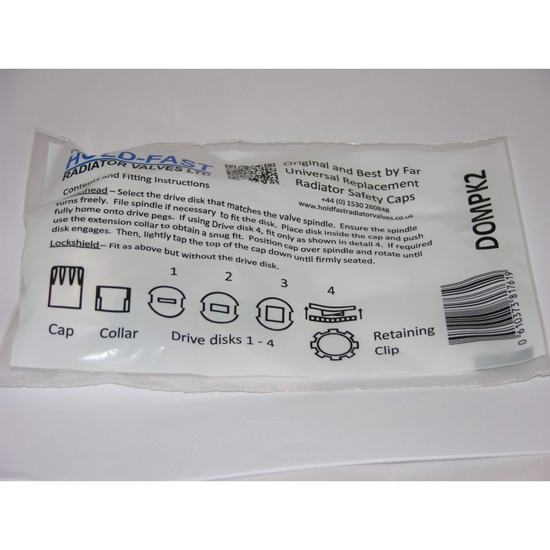 Universal Fitting Replacement Safety Radiator Valve Caps/Tops - Domestic