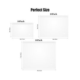 Small Plastic Packaging Bags, 30Pcs Packaging Zipper Storage Bags, Small Zip Lock Plastic Bag for Packing Underwear, panties, socks,swimwear, Gloves, Frosted Zip Bags with Vent Holes