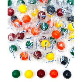 SweetGourmet Assorted Jaw Busters Jawbreakers Wrapped Hard Candy | 1 Pound