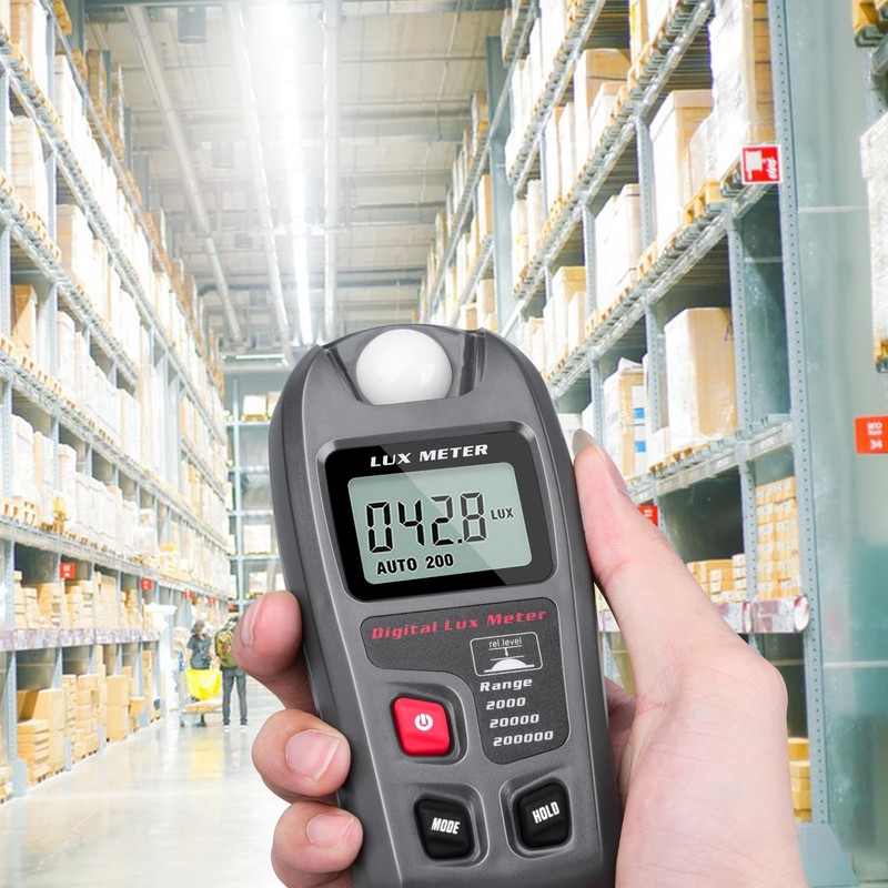 Light Meter, Handheld Lux Meter for Lighting Intensity Brightness Measurement,