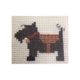 Mouseloft Mini Cross Stitch Kit - Scottie Dog, Stitchlets Collection