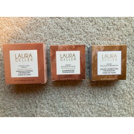 Laura Geller 3x Laura Geller Foundation (Versatile, Illuminating, Correcting) - Color  = Sand