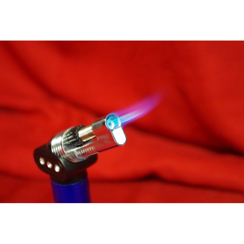 A.A.E. - Jet Torch Butane Refillable LighterBLUE for Camping Hunting