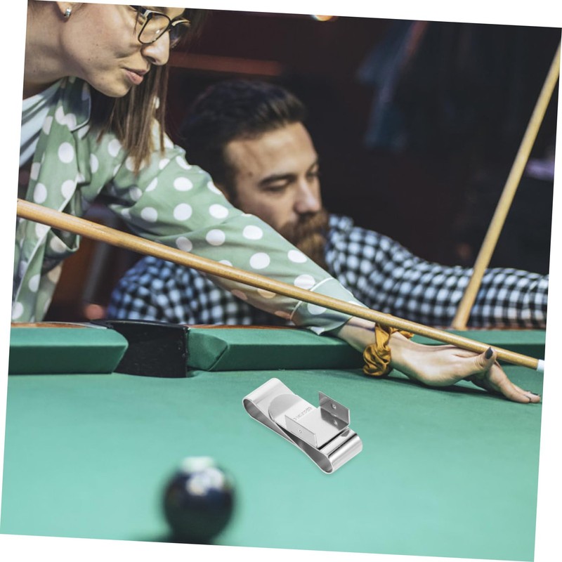 Abaodam Magnetic Pool Chalk Holder Durable Chalk Clamp for Billiard
