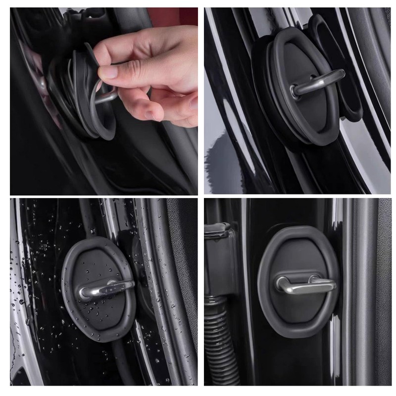 5pcs Car Door Lock Cover Fit Nissan New Sakura B6AW