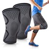 RiptGear Knee Compression Sleeve - 2 Pack - Braces for
