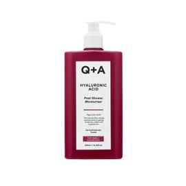 Q+A Hyaluronic acid moisturiser after showering, developed for use on damp skin and is an excellent solution for optimal moisture supply to the skin, 250 ml