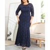 Navy Blue Dress for Women Plus Size Formal Evening Gowns