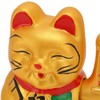 Golden Battery Powered Fortune Cat Waving Hand Good Luck Colorfast