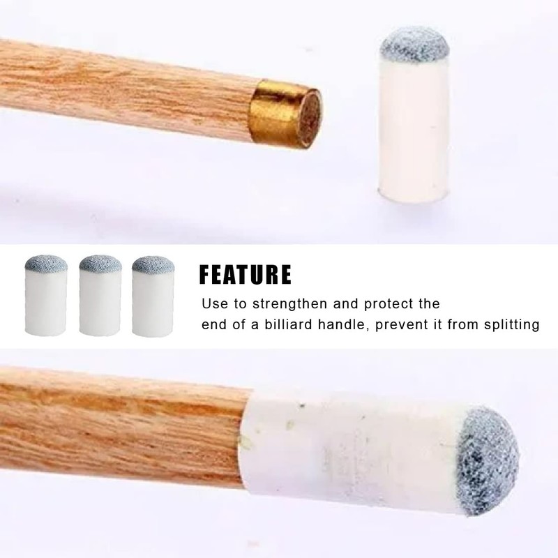 Billiard Cue Tips, Pack of 20 Pool Cue Tips, Replacement