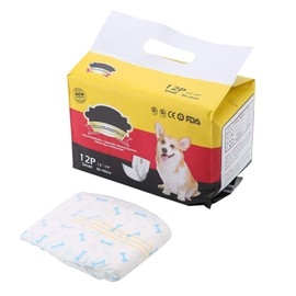 Male Dog Nappies Male Wrap Dog Nappies Puppy Belly Wrap Nappy Nappy Health Physiological Pants (S)