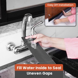 RFAQK Expand To Any Width Door Draft Stopper, 36 Inch Door Sweep for Door Bottom Seal, Fit for Interior/Exterior Doors, Reduce Cold Air, Light, Soundproof