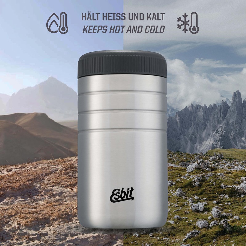 Esbit ESFJS550TLS Outdoor Camping Thermal Insulated Food Jug, Silver, 19.7