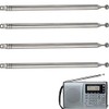 RUNCCI-YUN 4 pcs 7 Knots Telescopic Antenna, FM Radio Antenna,