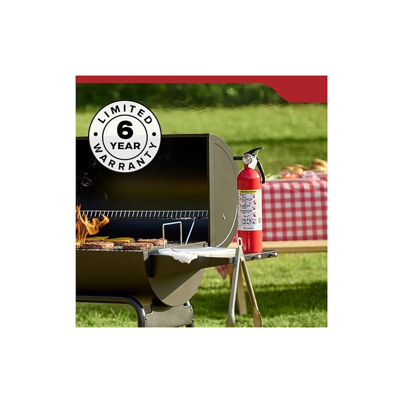 Kidde FA110 Multi Purpose Fire Extinguisher 1A10BC, 1 Pack, red