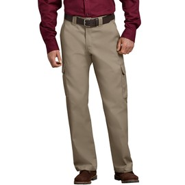 Dickies Men's Relaxed Straight-Fit Cargo Work Pant, Desert Sand, 32W x 30L