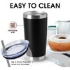 HASLE OUTFITTERS 20oz Tumblers Stainless Steel Mugs with Lid Double