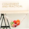 STOBAZA Hanging Fruit Basket Kitchen Woven Hammock Vegetable Net Household
