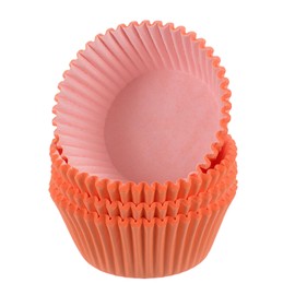 HARFINGTON 100 Count Cupcake Liners Orange Cupcake Cups Standard Size Muffins Liners Papers Baking Cups Wrappers Greaseproof for Party Wedding Birthday