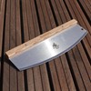 Feuergott Pizzaschneider Edelstahlklinge Griff aus Eschenholz Profi Pizzamesser mit 35