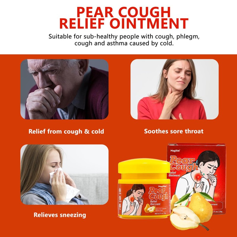 Cough-relieving cream, mucolytic cough cream, natural cough cream, fast-acting cough