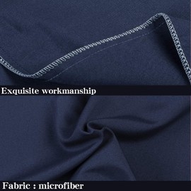 NTBAY King Pillowcase Set - 2 Pack Brushed Microfiber 20x36 Pillowcases - Soft, Wrinkle-Free, Fade-Resistant, Stain-Resistant, Navy Pillowcases with Envelope Closure - 20x36 Inches, Navy