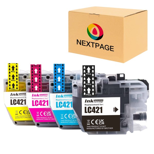 Nextpage LC421 Colour Cartridges Compatible with Brother LC421 Printer Cartridges