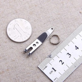 WsjiaboFux 2Pcs Silver Stainless Steel Keychain Pocket Clip Multi-Purpose Pocket Suspension Clip and Key Ring Holder for EDC Outdoor Tools Hand Tools Multitools and Accessories