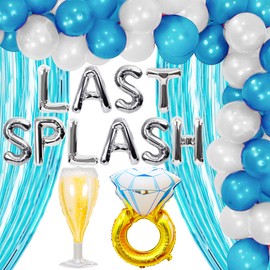 JeVenis Last Splash Bachelorette Party Decorations Pool Beach Bridal Shower Decorations Pool Hawaiian Luau Beach Bachelorette Tropical Bridal Shower