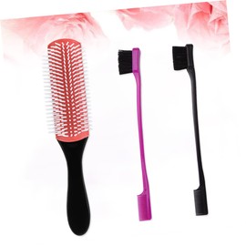 TOVINANNA Nine-row Dual Eyebrow Brushes for Natural Curly Hair Portable Hair Accessories for Women and Girls Anti- for Styling and Control