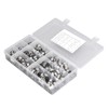 180Pcs Fuel Hose Clamps Kit Stainless Steel Injection Line Accessories
