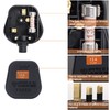 2 Pack 3 Pin Plug UK 13 Amp Plugs Fused