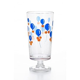 ADERIA 1902 Aderia Retro Glass with Stems, Balloons, 10.0 fl oz (305 ml), Gift Box, Made in Japan, Cup, Wedding, Celebration, Beer, Stylish, Present, Popular, Ranking Glass, Sake, Birthday, Women,