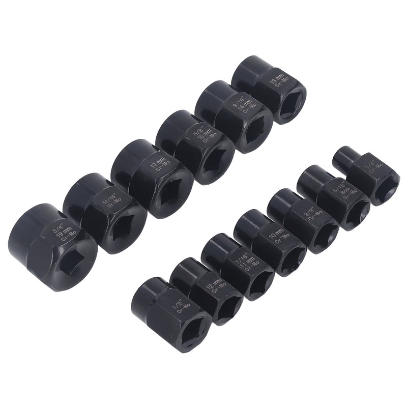 13Pcs Bolt Nut Remover Professional Bolt Nut Extractor Socket Set