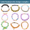 Eppingwin 1400 pcs Letter Beads, 4x7 mm Acrylic Beads, Beads
