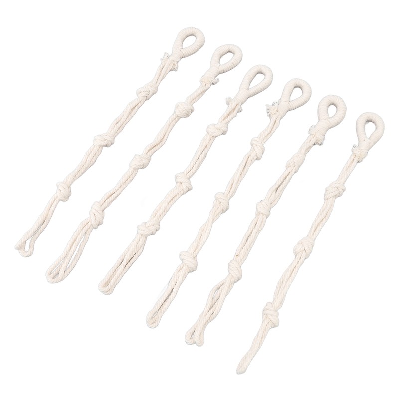 6 Pcs Macrame Plant Hanger Braided Cotton Rope Adjustable Hanging