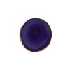 Soulnioi Purple Coaster Onyx Tablet Crystal Agate Coaster with Gold