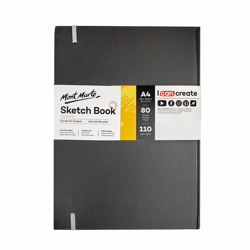 Mont Marte A4 Sketchbook - 80 Sheets - Bound -