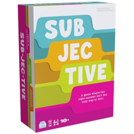 SUBJECTIVE, Un juego de trivia de personalidad para la noche de juego familiar  Juego de cartas para 3-6 jugadores  Juego de mesa para noche familiar 