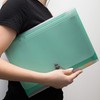 D.RECT 110576 5540 Expanding File Folder Expandable Document Folders, Green,