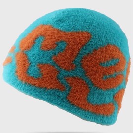 KORADI Y2k Beanie Hats for Men Women MEA Culpa Graphic Trendy Beanie Unisex Winter Knit Cap Streetwear Hat for Gifts (US, Alpha, One Size, Blue)