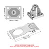 PATIKIL Keyed Hasp Locks, 2.5 Inch Twist Knob Locking Hasp