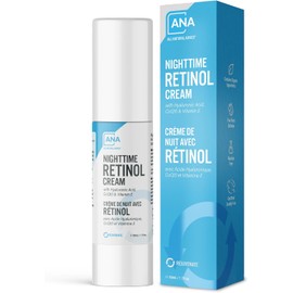 All Natural Advice Ultra Night Lift - Crema de retinol, crema de noche rejuvenecedora e hidratante facial con ácido hialurónico, CoQ10, péptidos y botánicos orgánicos (1.7 fl oz/1.7 fl oz)