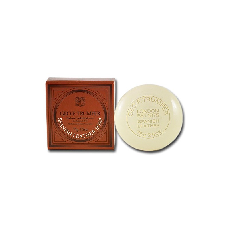 Geo F. Trumper Spanish Leather Soaps, Box of Three 2.5oz