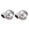 Hicello 2PCS Glass Door Pull Handle/Clamp/Clips for Glass 5-8mm Showcase