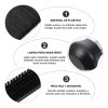 8pzs Cepillo Para Cabello Cepillo Extensiones Peine Peinetas