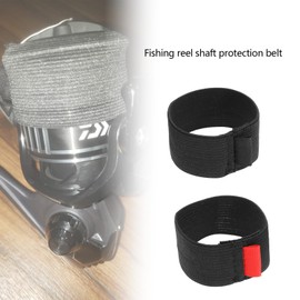 ECSiNG 4-Pack Fishing Reel Protective Straps Elastic Fishing Reel Straps with Reels Anti-wear Fishing Gear Protective Accessories Size L