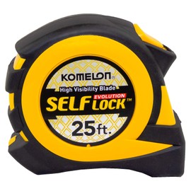 Komelon EV2825 25' x 1" Self-Lock Evolution Tape Measure, 1-Pack