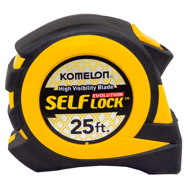 Komelon EV2825 25' x 1" Self-Lock Evolution Tape Measure, 1-Pack